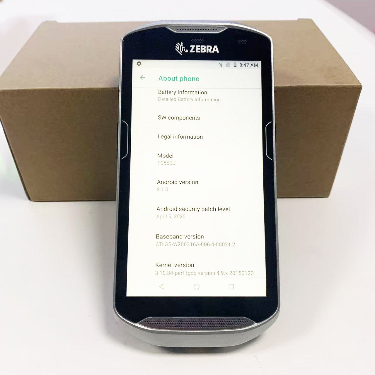 Zebra TC56CJ Android GMS Mobile Computer 2D/QR Barcode Scanner TC56CJ-1PAZU4P-25
