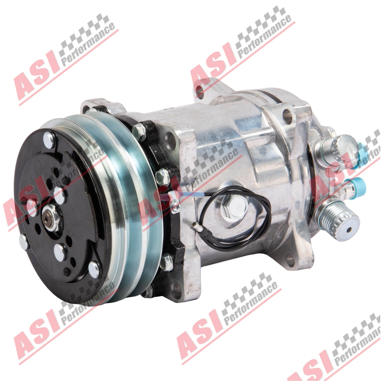 A/C Compressor Sanden 508 Style FOR Chevy Ford GM Hot Rod with V-Belt Pulley US