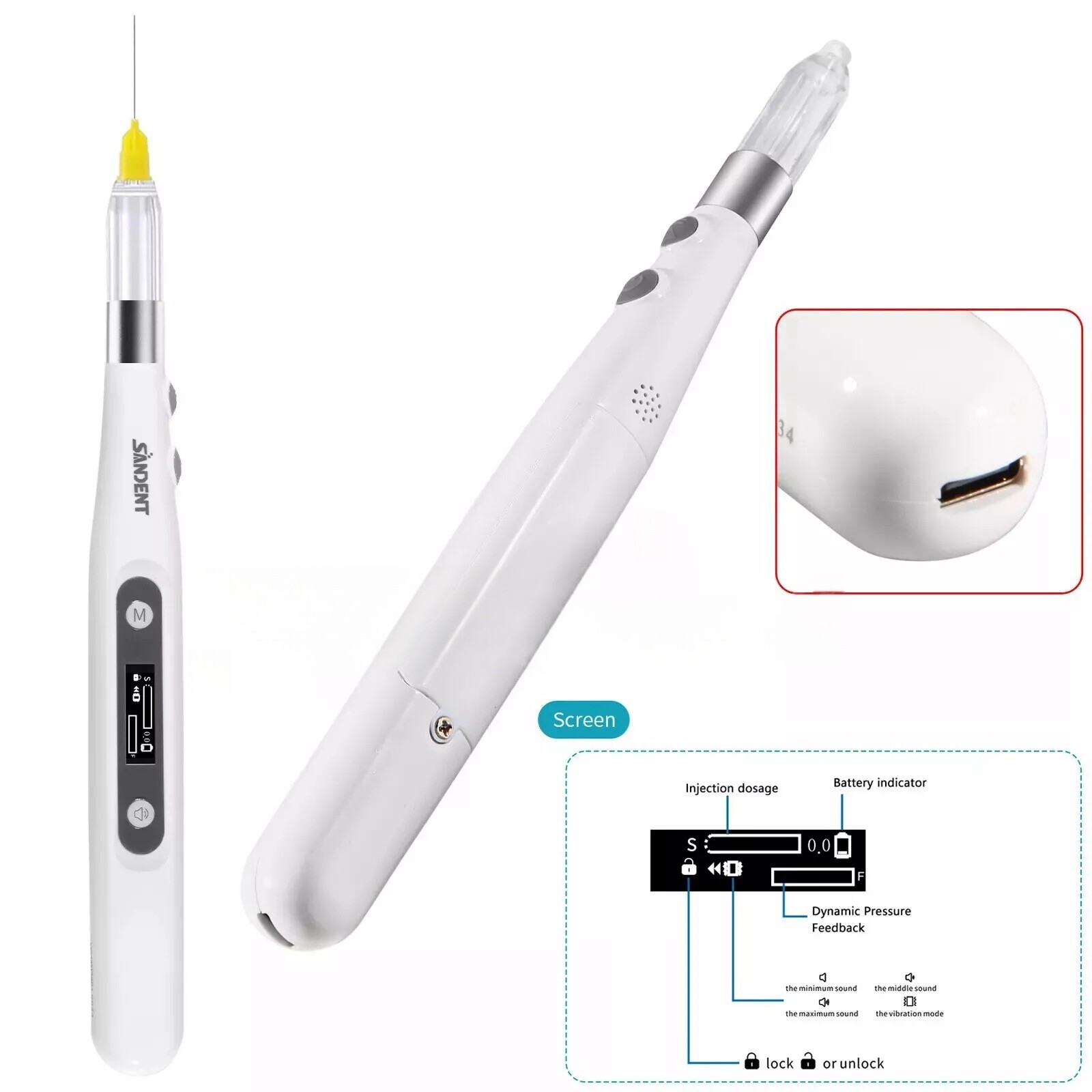 Electric Dental Painless Oral Local Anesthesia Delivery Device Injection Pen USA