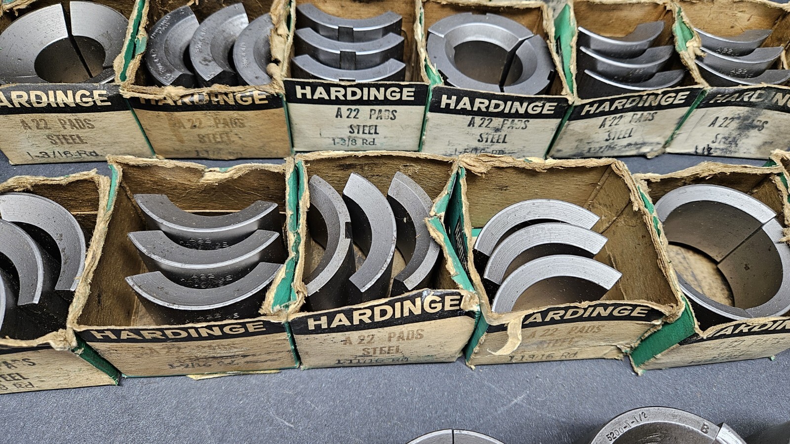 20pc HARDINGE A 22 Steel Collet Pads 13/16 To 2″ Balas W&S 2¼» Machinist Round