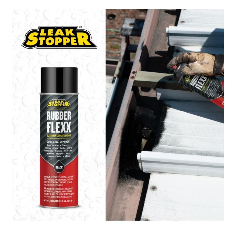 Rubber Flexx Leak Repair & Sealant Spray 18 Oz 100% Flexible Seal 2 Pack