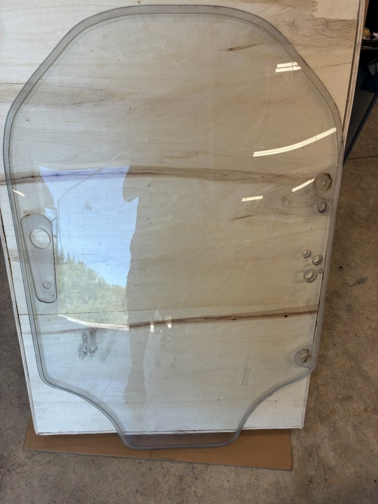 OEM Cat POLY #3 Skid Steer Cab Door 259D 289D 299D 299D3 (CRACKED SEE PIC)