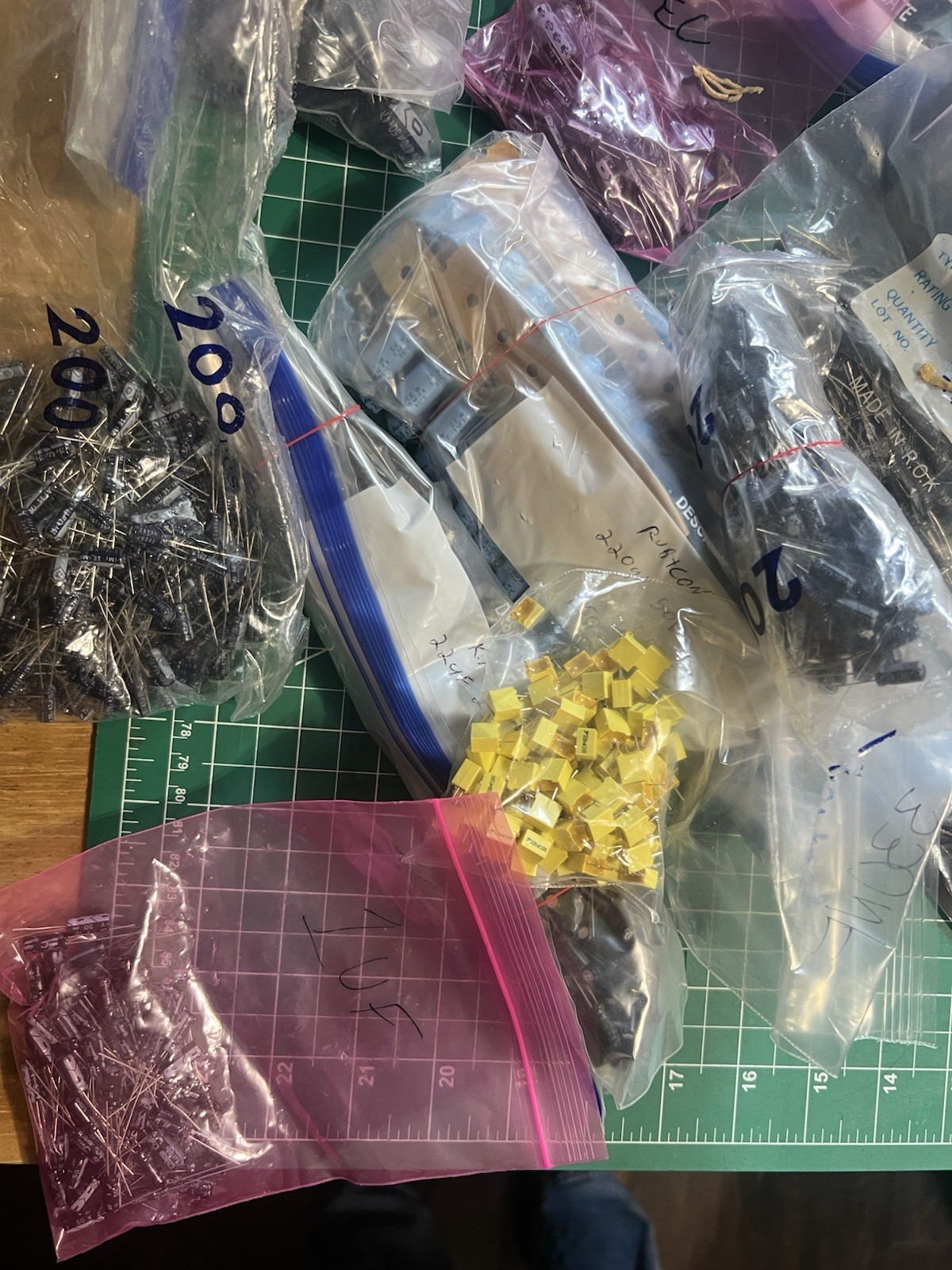 HUGE 11lb Lot Of Electronic Components NOS