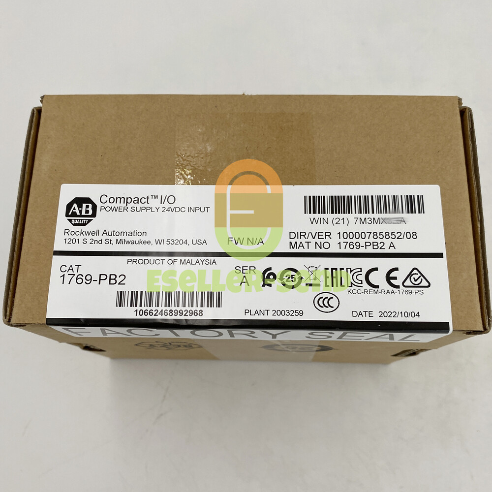 1769-PB2 Allen-Bradley CompactLogix DC 2A/0.8A Power Supply 1769PB2 New Sealed