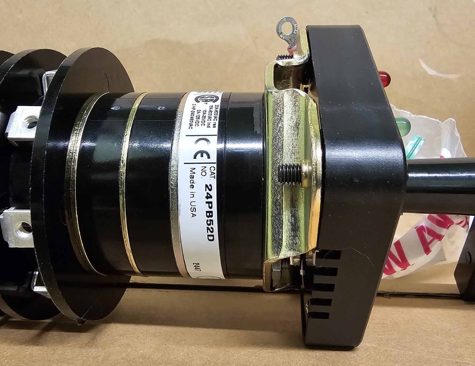 Electroswitch Series 24 Breaker Control Rotary Switch 24PB52D
