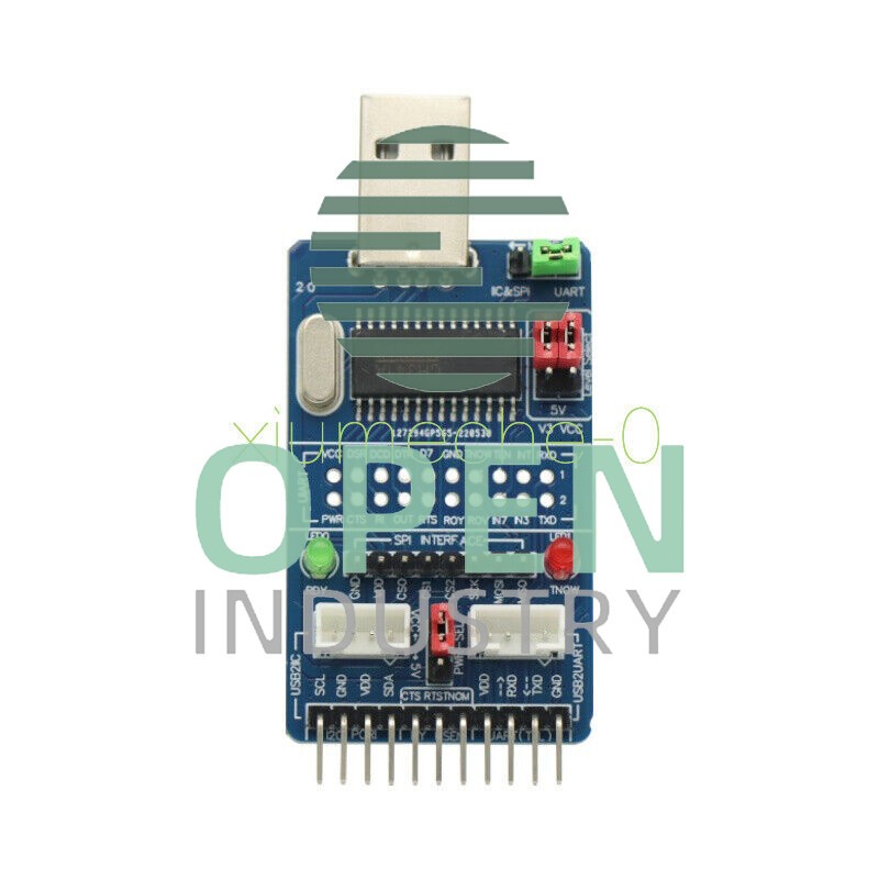 ALL IN 1 Multifunctional USB to SPI/I2C/IIC/UART/TTL/ISP serial Adapter