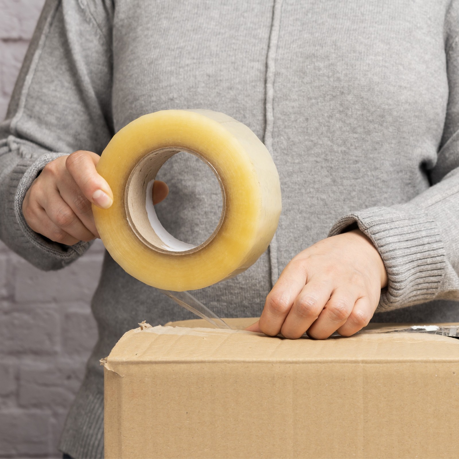 Clear Carton Sealing Packaging Tape 3″x110 Yards 2520 Rolls Packing Tape 1.6 Mil
