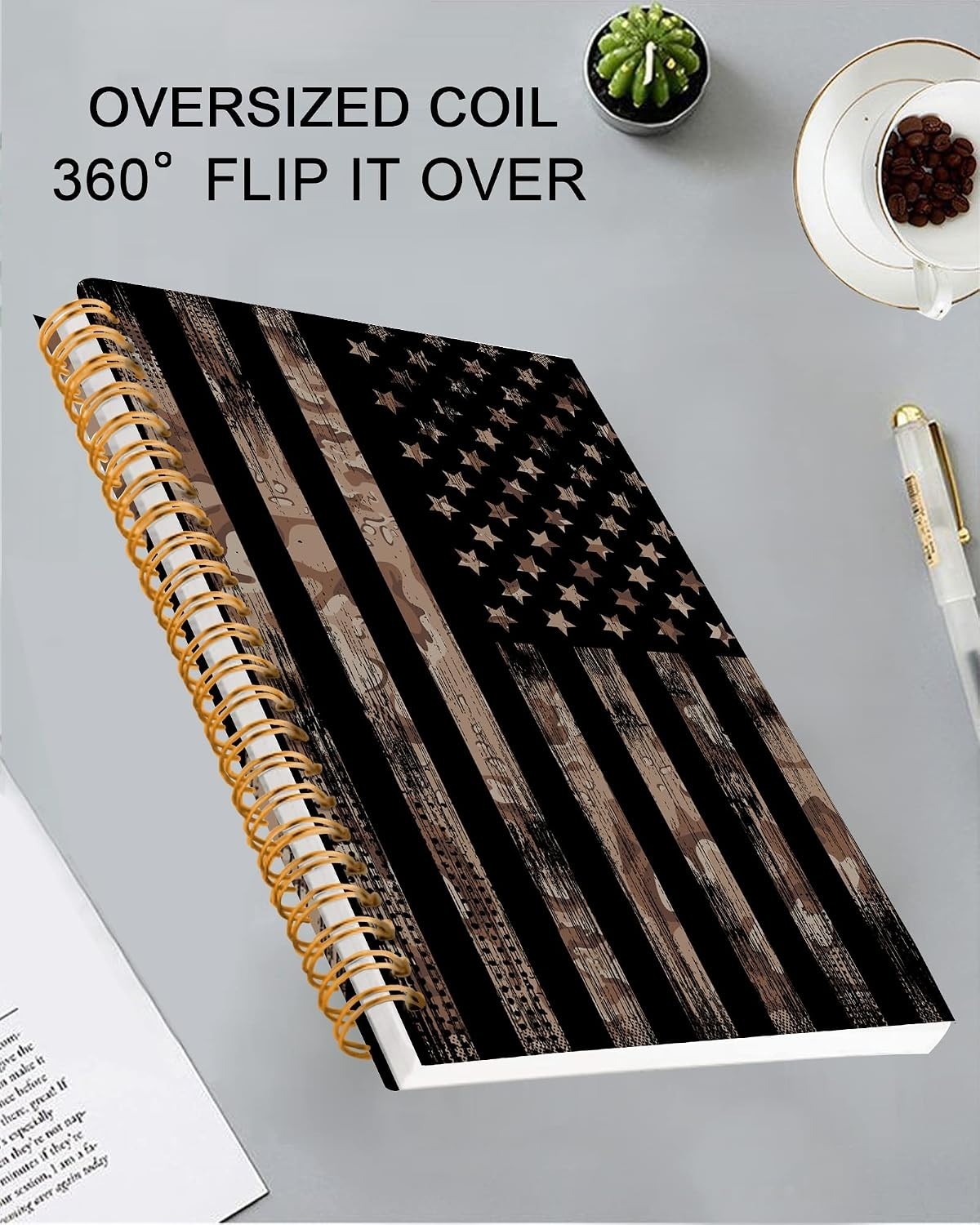 Spiral Journal Notebook,Strong Twin-Wire Binding with Paper for Girl Women,C…