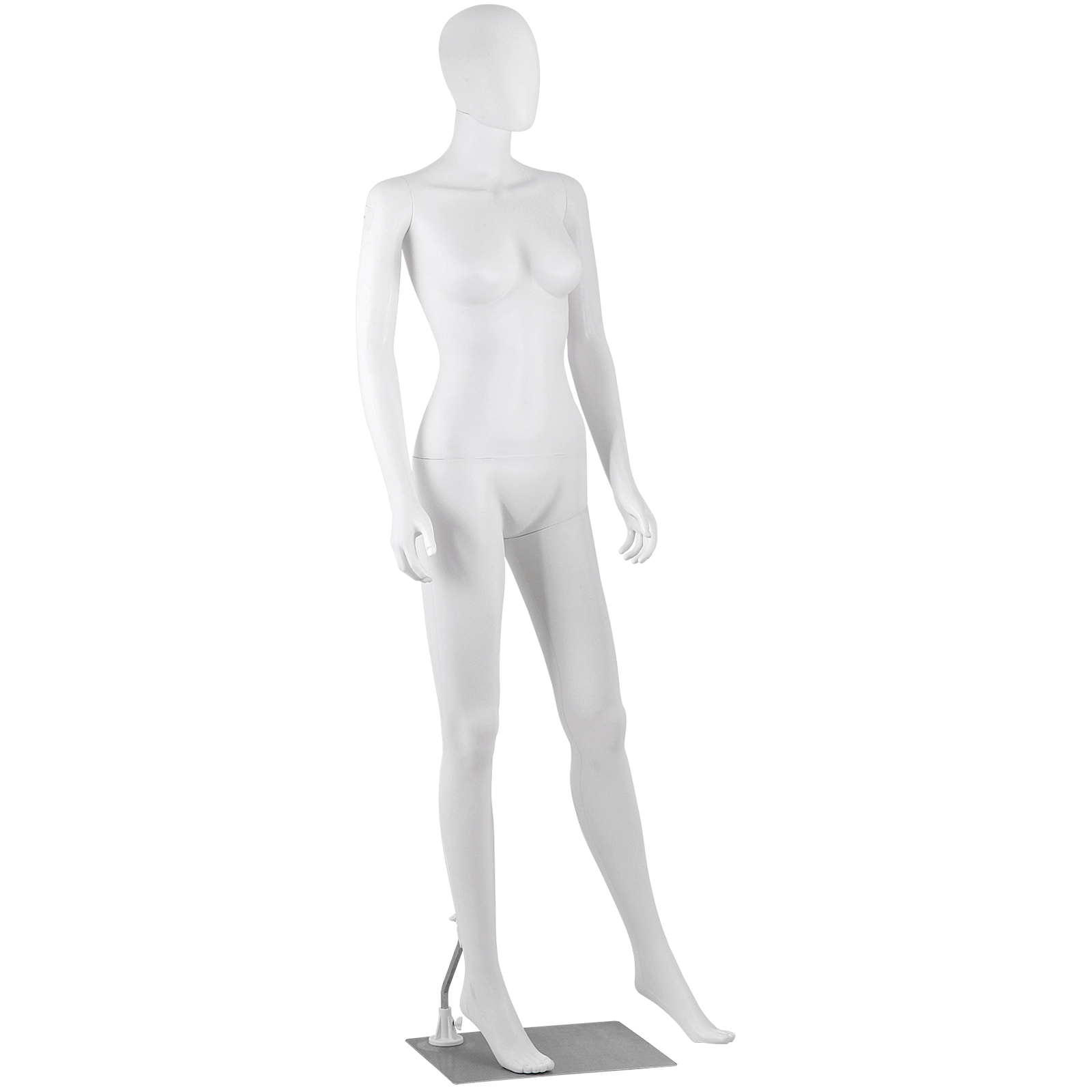 70″ White Female Mannequin Full Body Maniquine Model Stand w/ Adjustable Posture