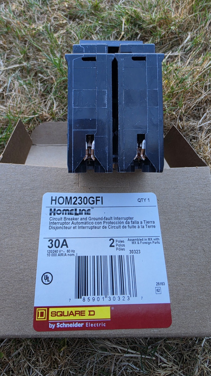 Schneider Electric Square D Homeline Miniature Circuit Breaker – HOM230GFI