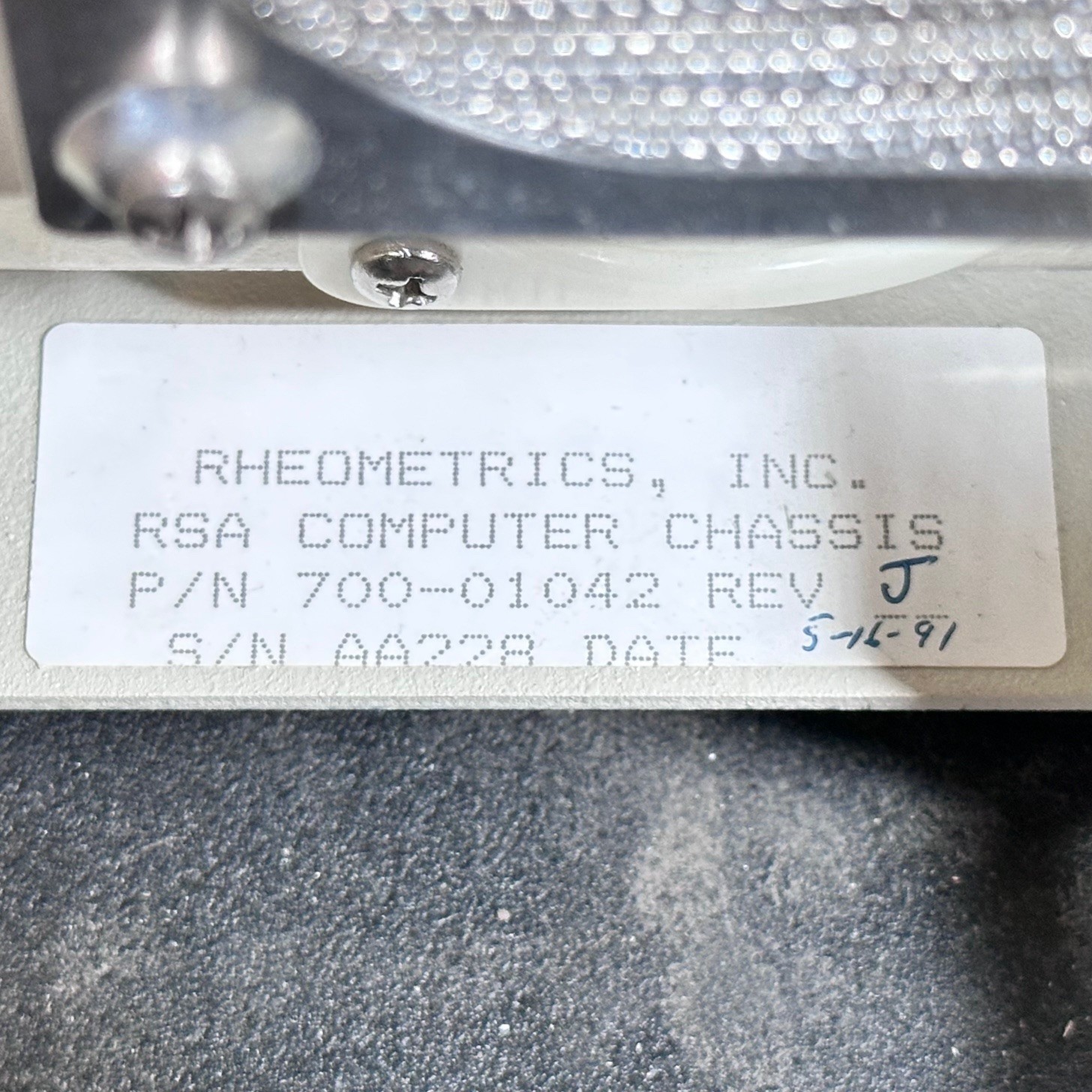 Rheometrics RSA-2, RSA II, Controller, Control Computer, Solids Analyzer, Etc
