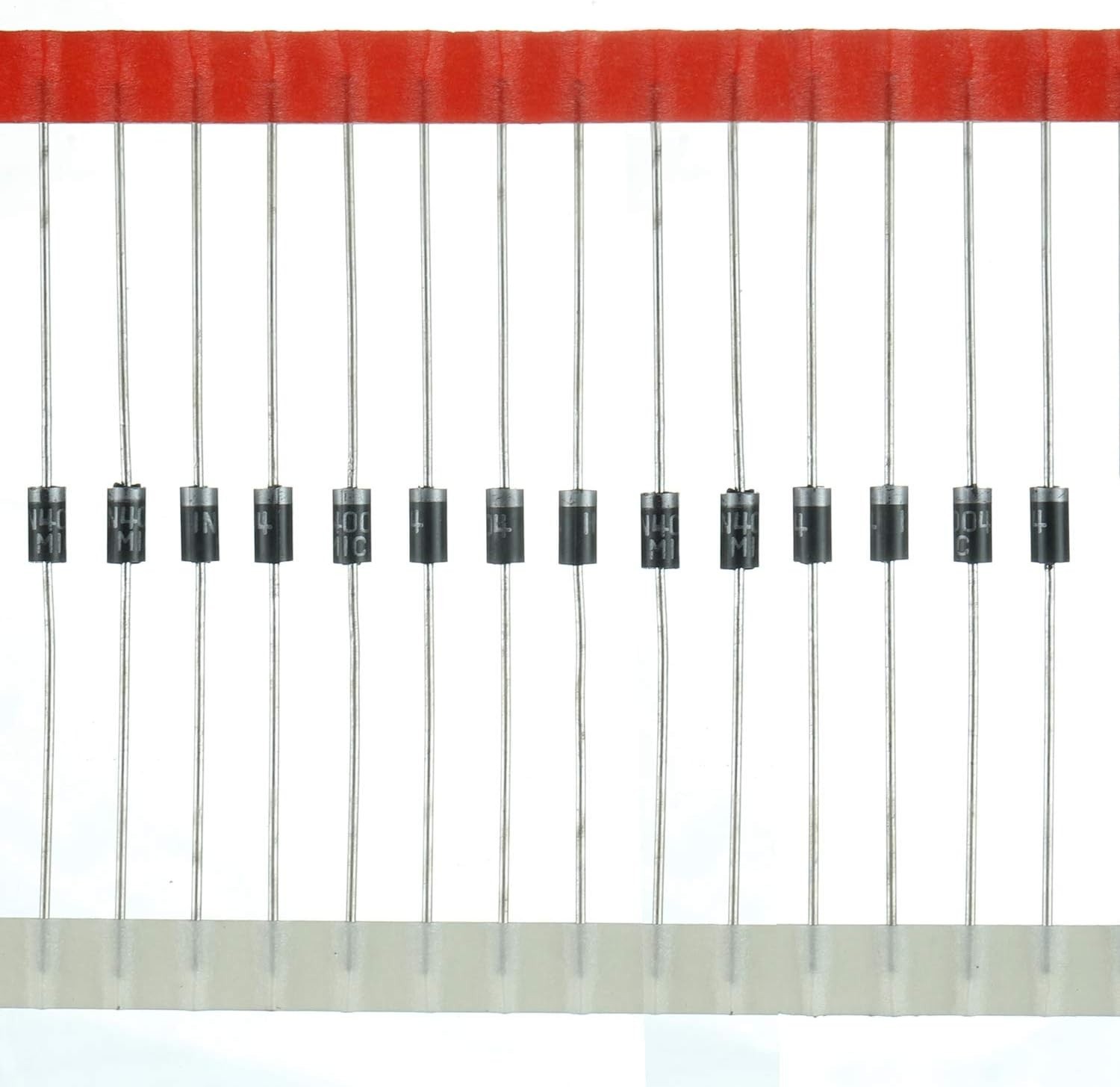 Diodo rectificador 1N4001, 50 V, 1 A, DO-41, electrónico