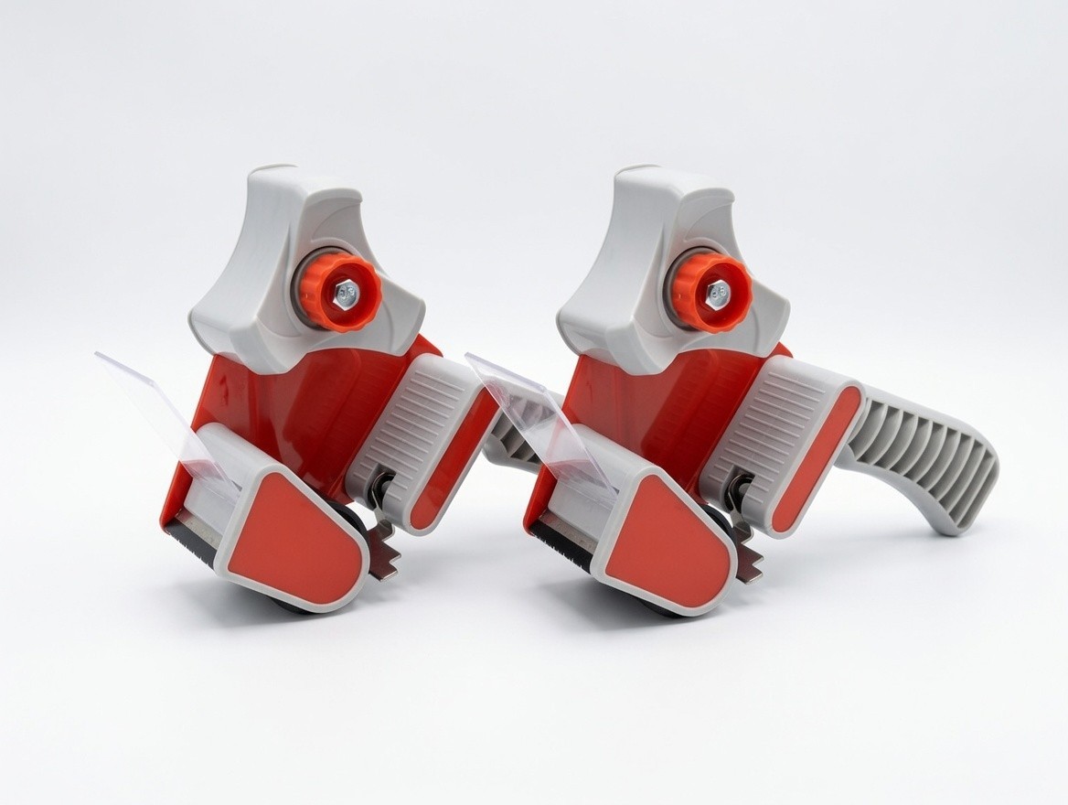 2-PACK Heavy Duty Packing Tape Dispenser Guns 2″ Ergonomic Shipping Box Cutters
