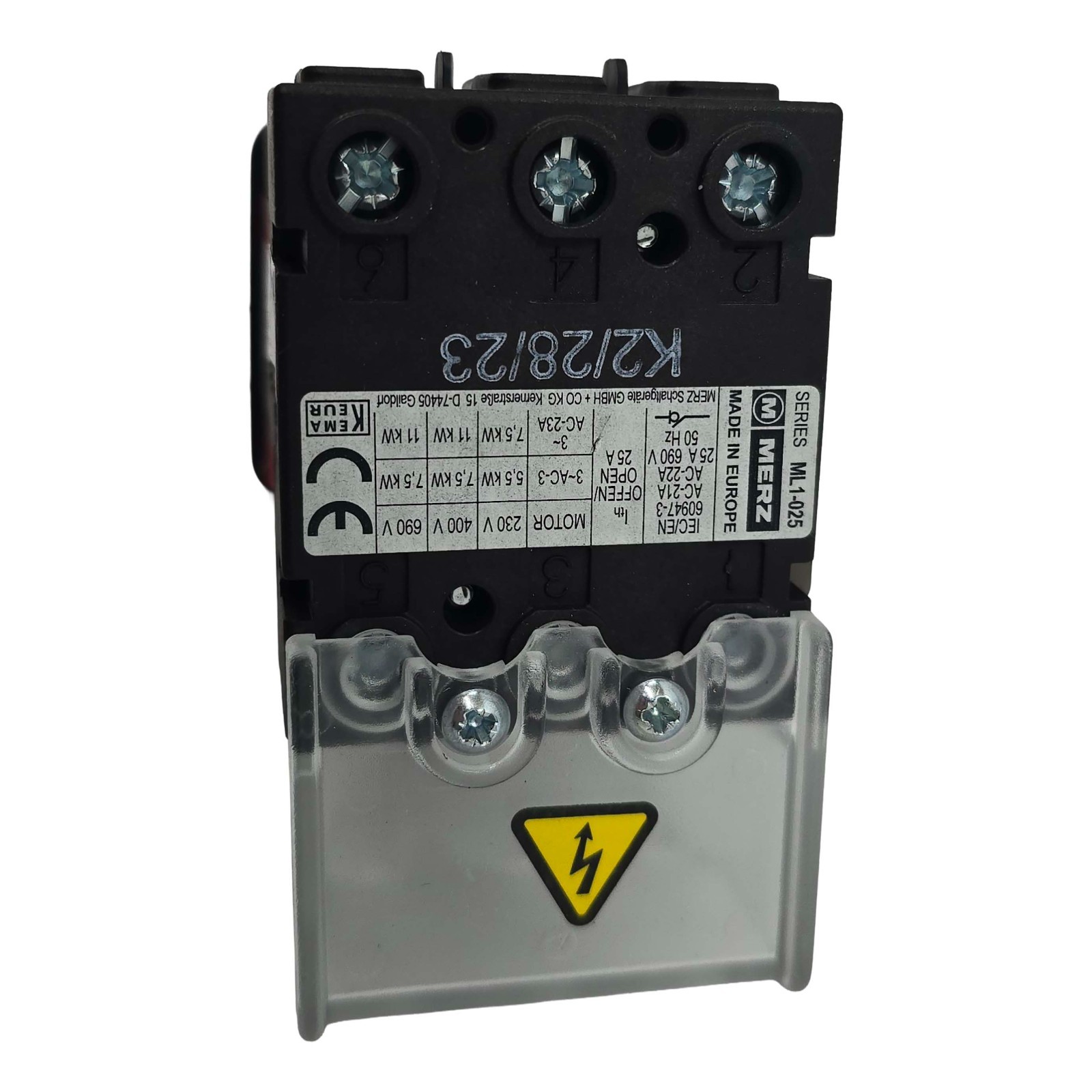 PCE Merz ML 1-025 Disconnect Switch ML1025