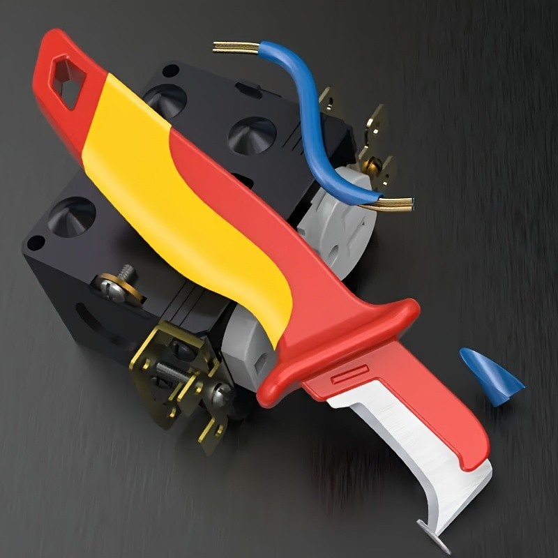 Electrical Wire Stripping Knife – Multi-Blade for Cable Repair & Wiring