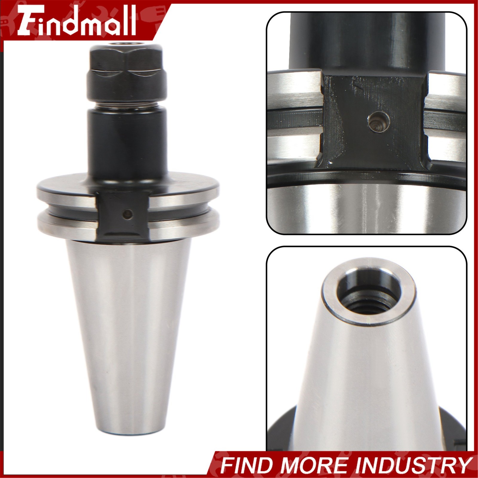 Findmall 6 Pcs CAT40 ER16 Collet Chuck Set 2.76″ G2.5 25000 RPM