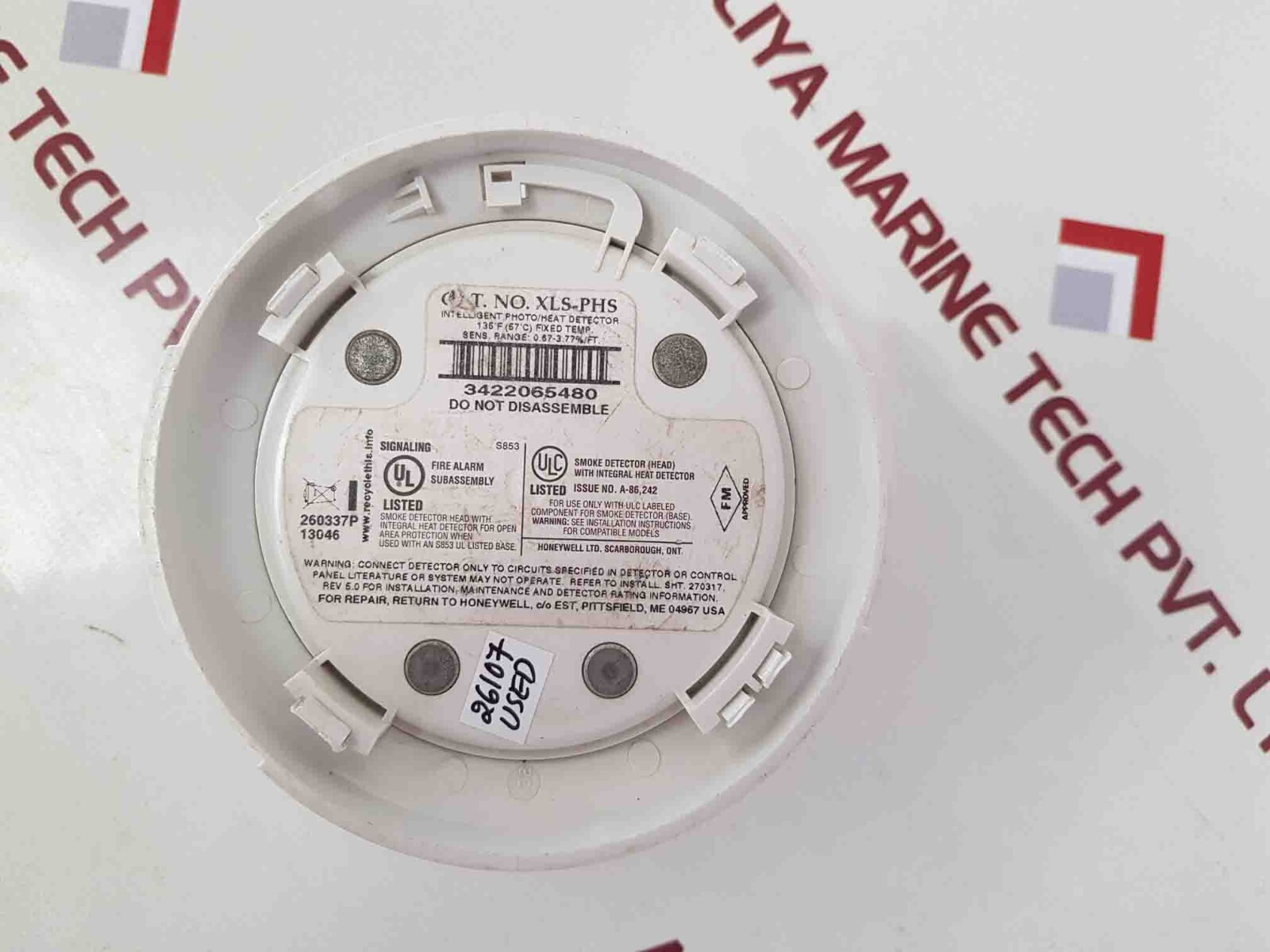 Lot of 13X Honeywell xls-phs intelligent photo/heat detector fire alarm