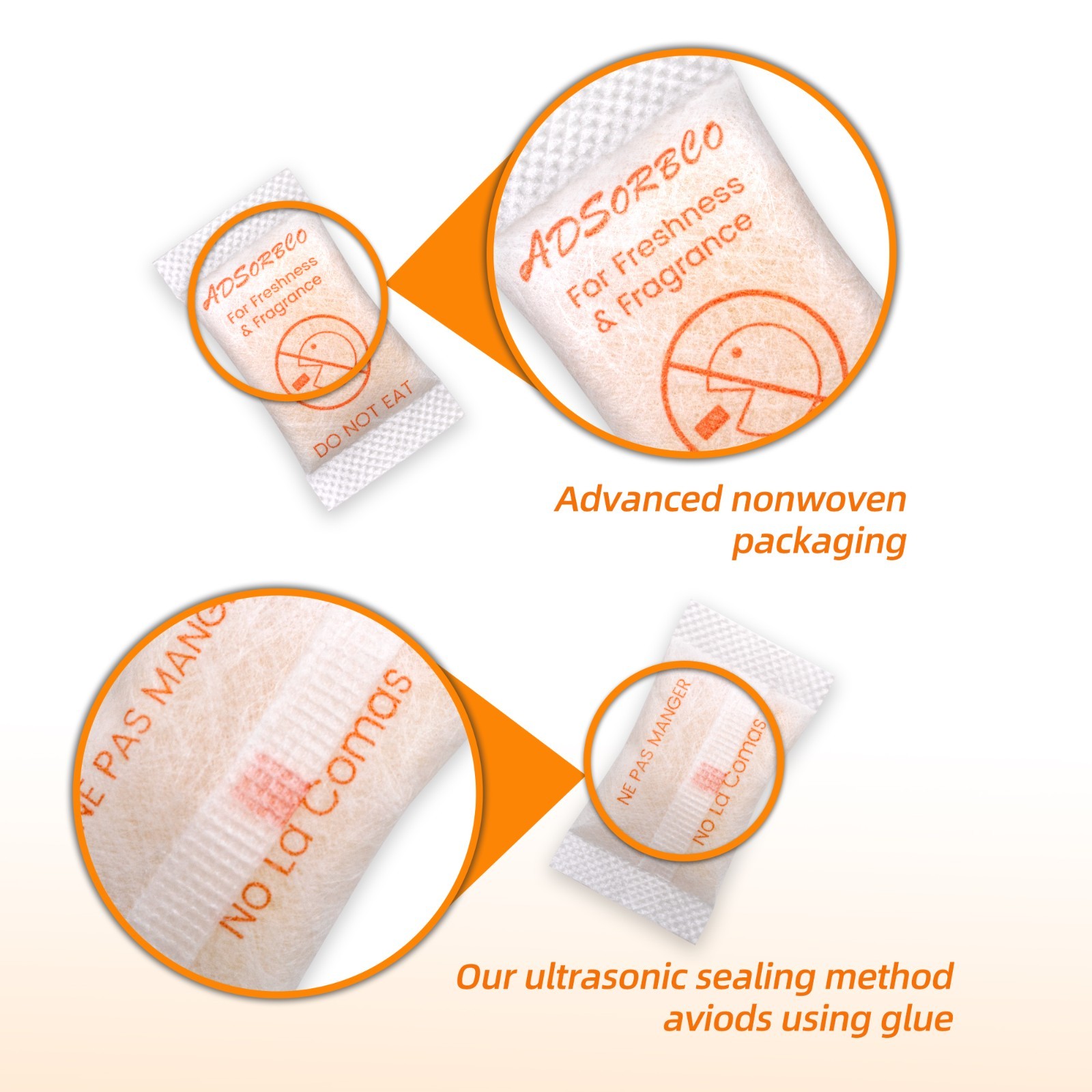 Adsorbco 2 Gram(100P) Scented Silica Gel Desiccant Packets