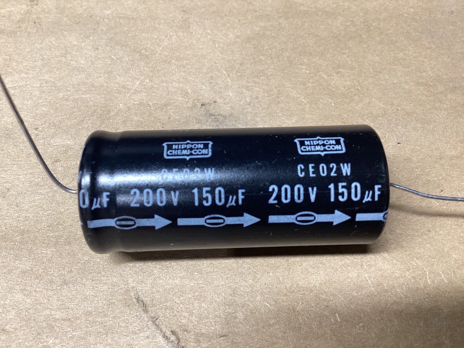 Lot of 3 Nippon Chemi-Con AXIAL CAPACITOR 150uF 200V CE02W #122F131PR6*CO