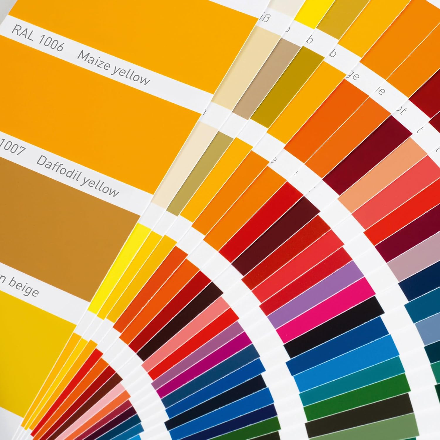 K7 Color Chart 216 Colors Glossy Fan 5 Languages Design Guide New