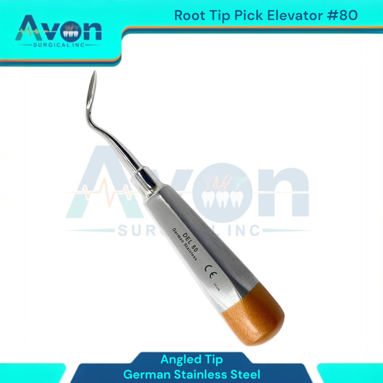 3 Count Apical Root Tip Picks, Dental Tooth Extraction Elevators #78, #79, #80