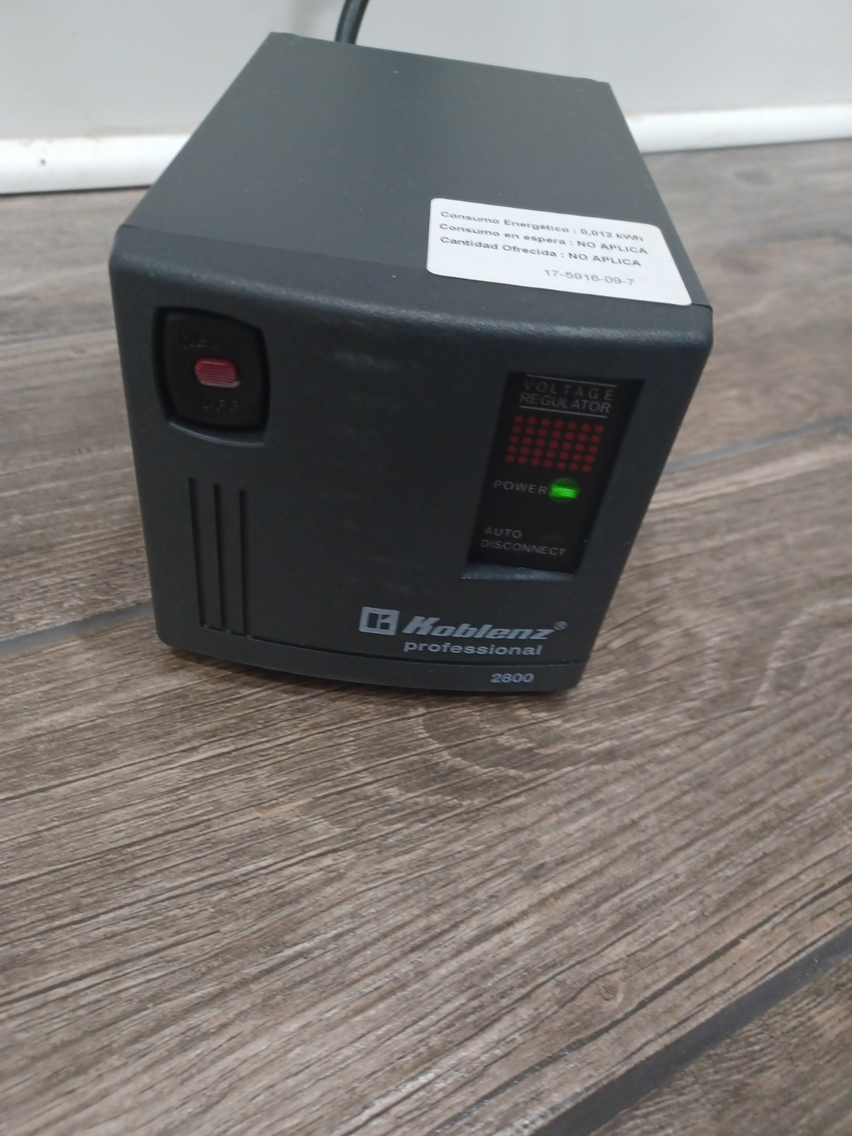 Koblenz Automatic Hi-capacity Voltage Regulator 120V – 6 outlets CPU Protection