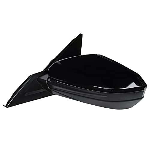 Honda Civic 16-21 Glossy Black ABS Driver Left Power 3 Pin Side Mirror