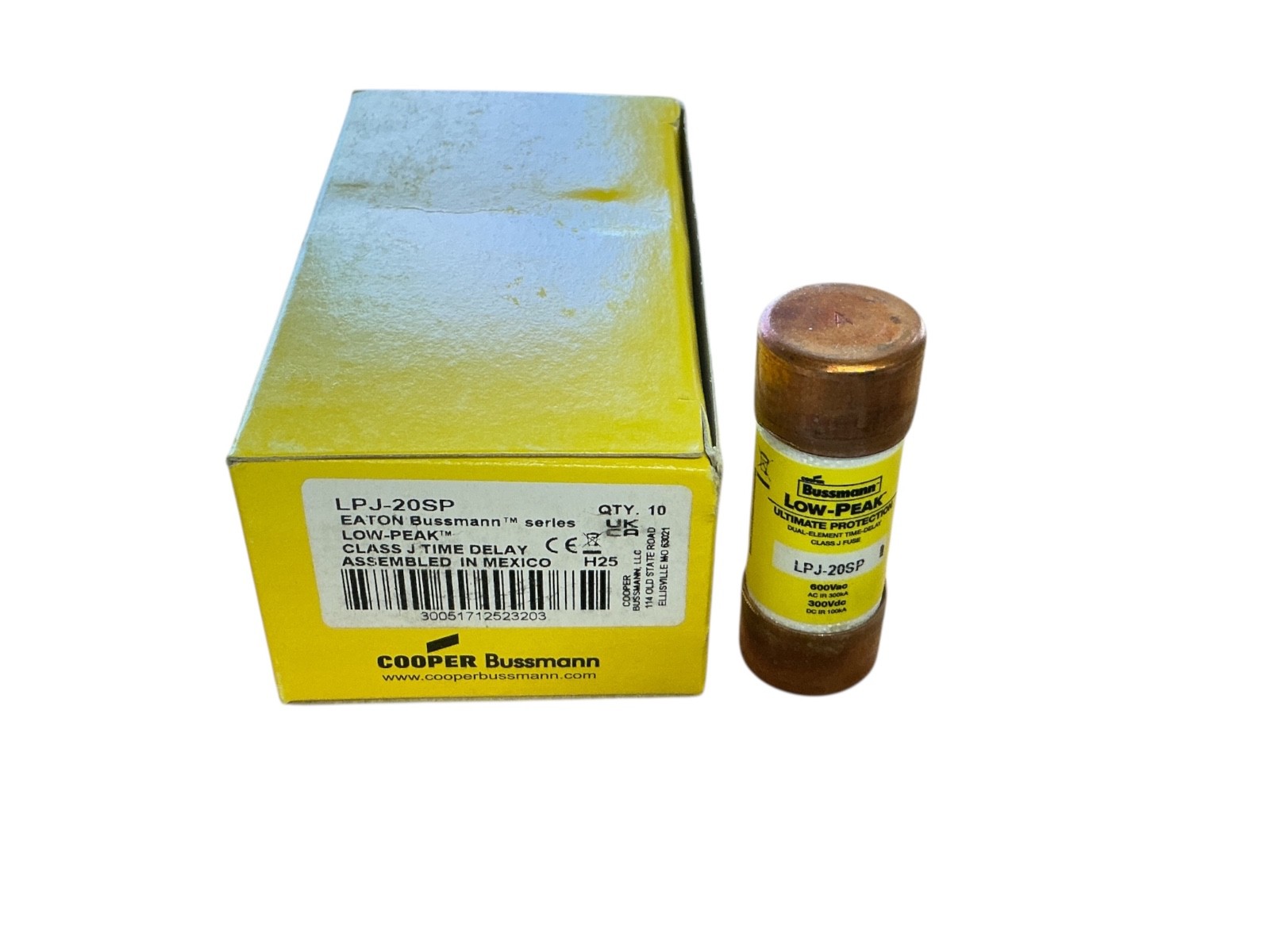 Eaton Bussmann LPJ-20SP Class J Fuse 20A 600VAC Time Delay Box of 10 New