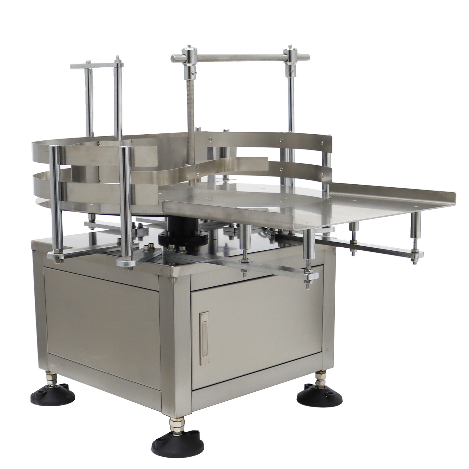 23.6» Desktop Automatic Bottle Organizer Sorter Collection Turntable Table 110V