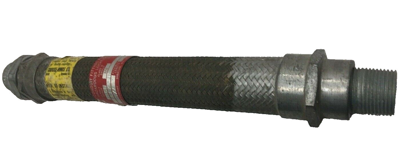 ECLK28 CROUSE HINDS 3/4” X 8” WITH UNION 3/4-INCH AND 8-INCHES FLEXIBLE LENGTH B