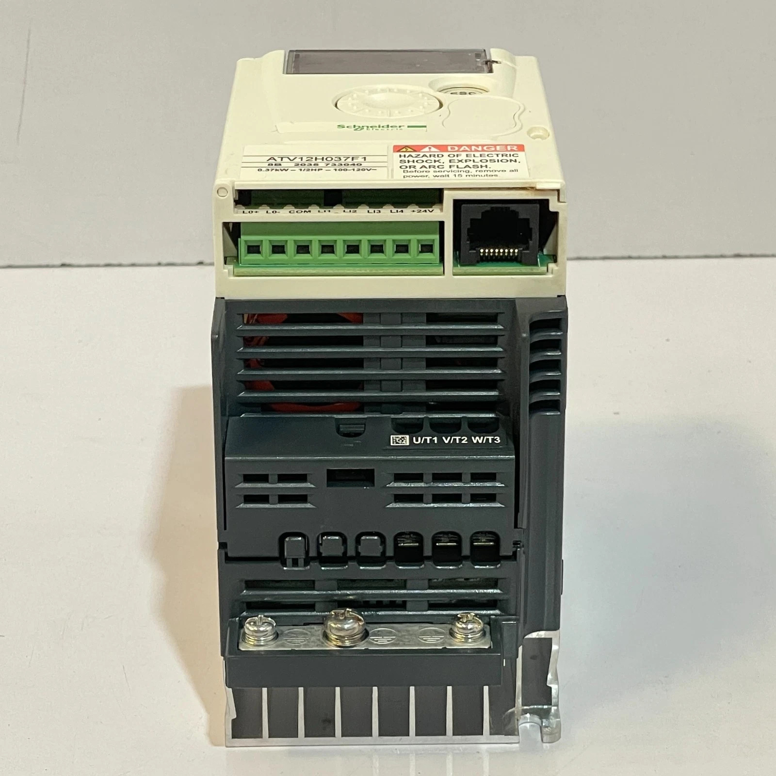 SCHNEIDER ELECTRIC ALTIVAR 12 ATV12H037F1 INVERTER 0.37KW 1/2HP 100-120V