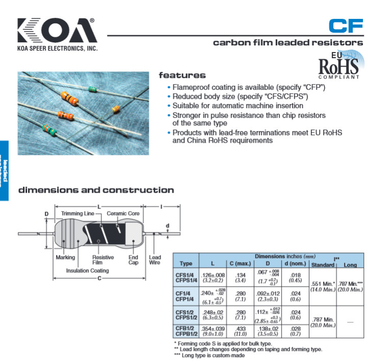QTY (100) 390K Ohm 1/4W 5% CARBON FILM RESISTORS CF1/4CT52R394J KOA