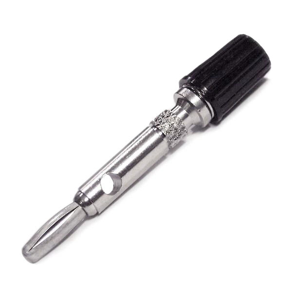 2pc Stackable 4mm Banana Plug with Black 4mm Binding Post