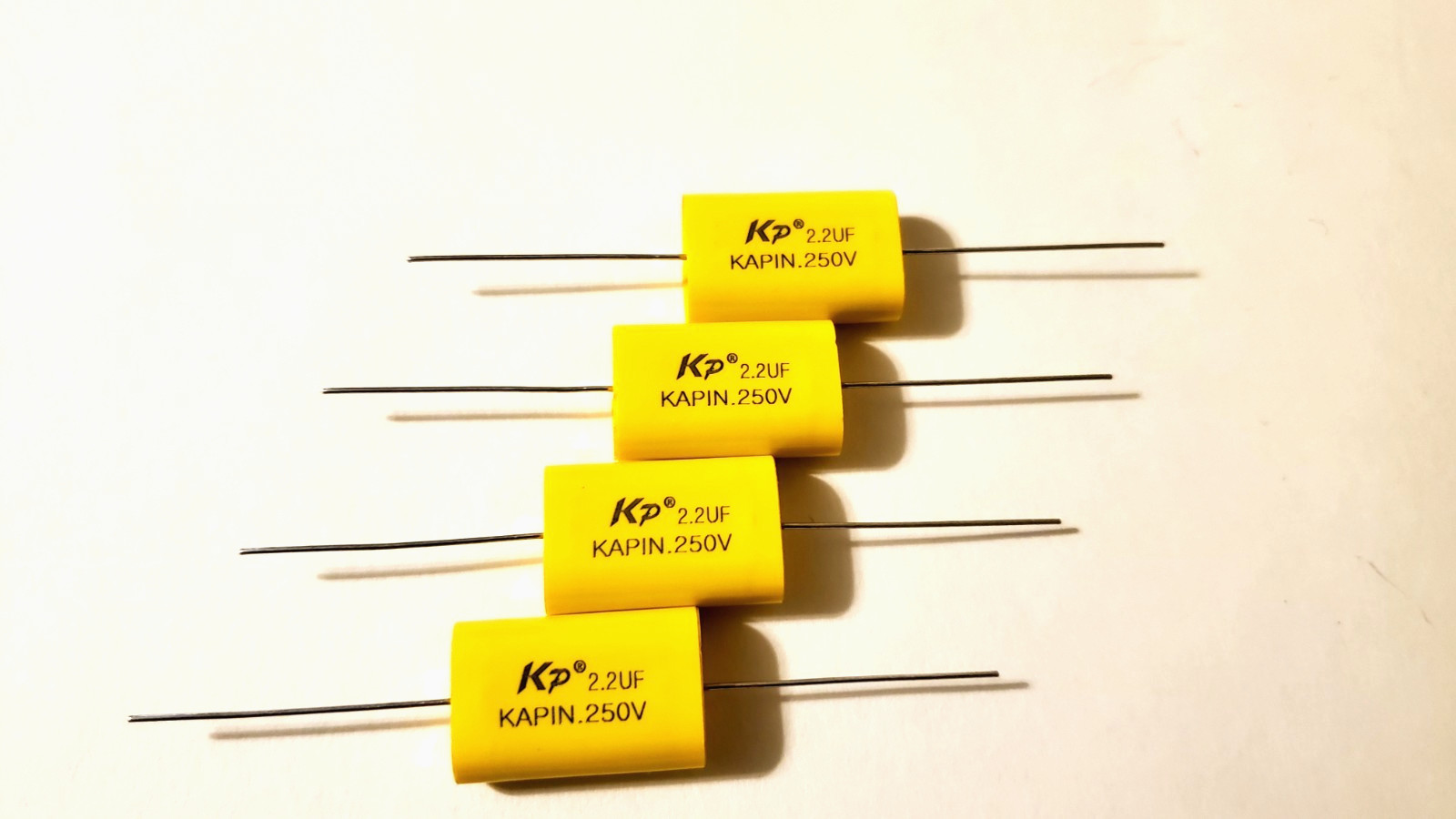 4-Pack Kapin 2.2uf 250V Tweeter, Super Tweeter Capacitor Brand New!