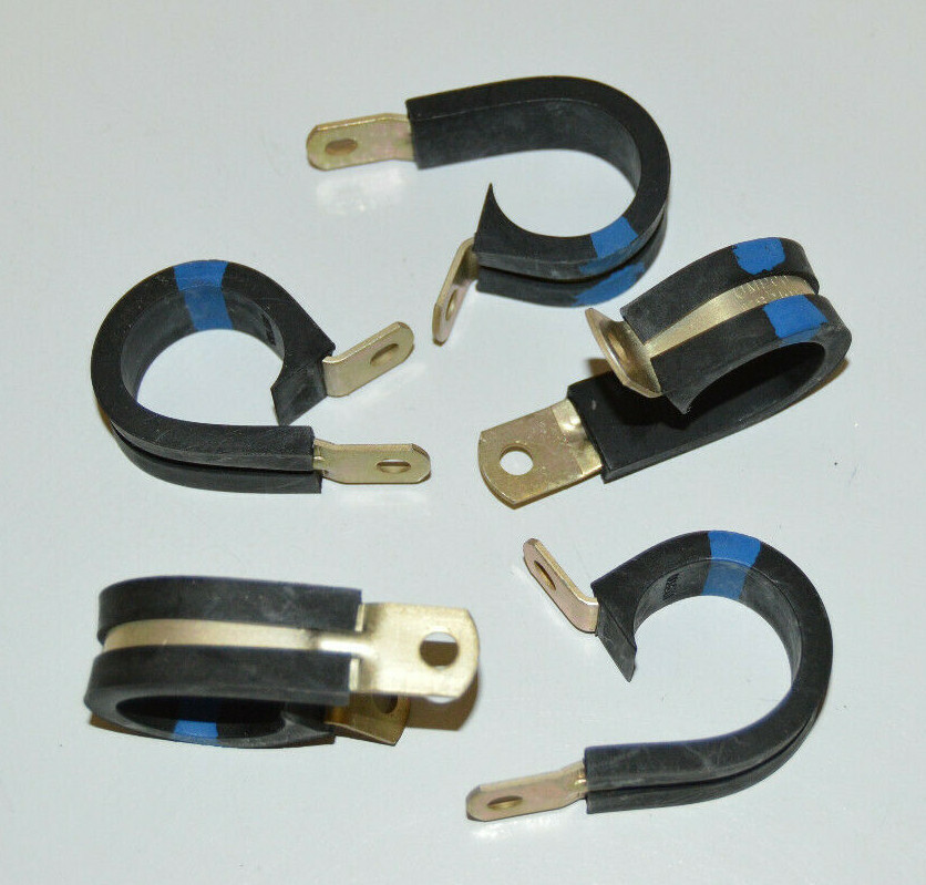 5-PK UMPCO MS21919 WDG14 7/8″ Military Standard Single Loop Cushion Clamps, NEW