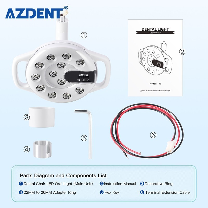 5 Types Dental LED Lamp Oral Light For Unit Chair adjustable Induction Sensor