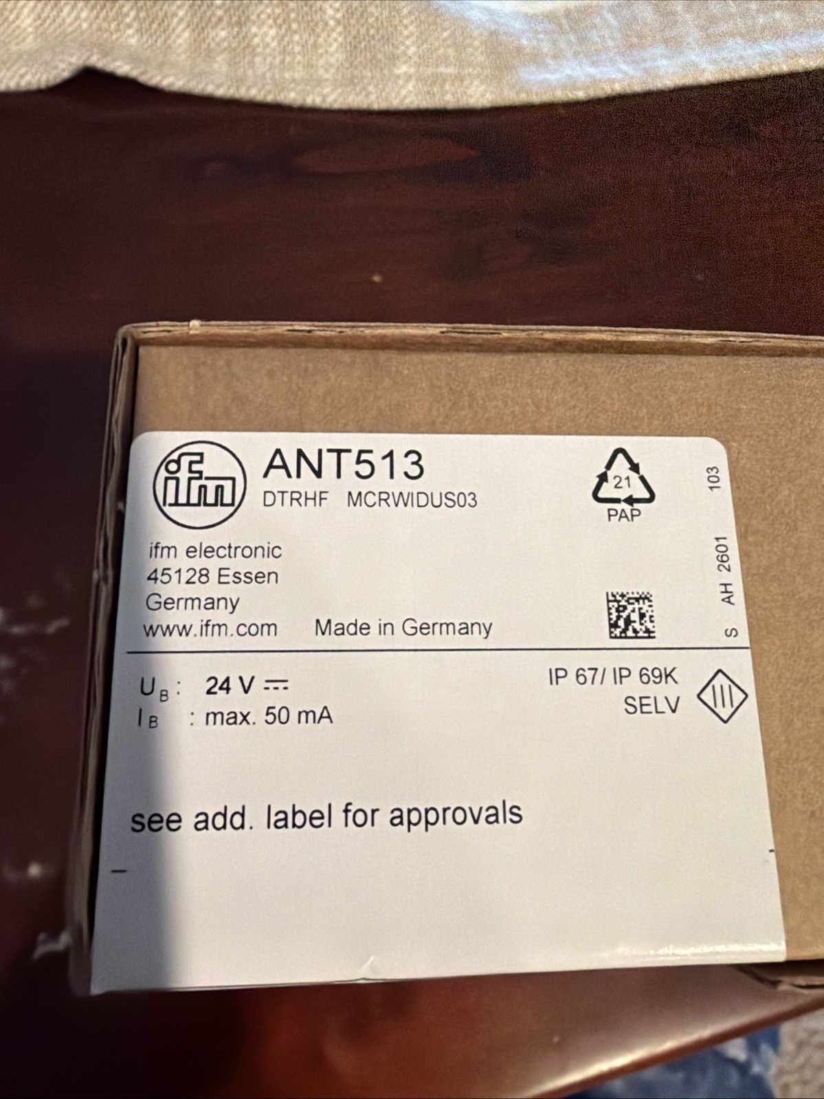 *NEW/SEALED* ifm ANT513 proximity sensor Located In The USA