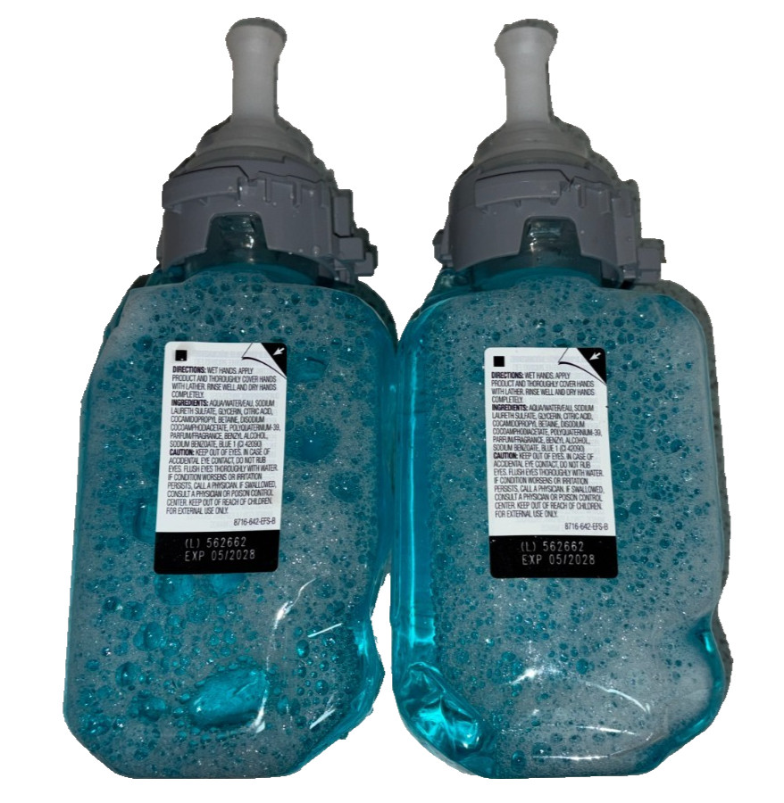 Lot of Two GoJo 8716 Botanical Foam Handwash 700 mL / 23.6 oz Refills – 05/2028