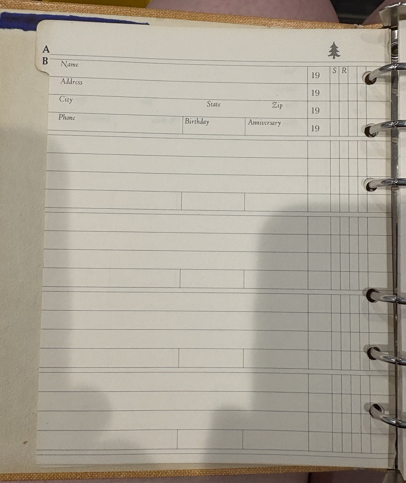 Vintage Hallmark Koala Address Book 3 Ring Binder Loose Leaf Friendship