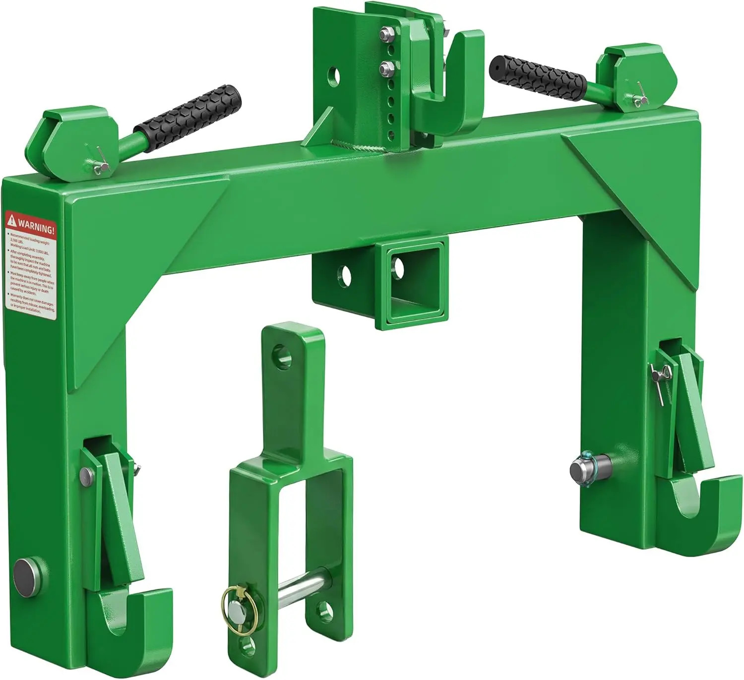 3 Point Quick Hitch Attachment & 2″ Receiver for Category 1 Tractors, 3000 lbs