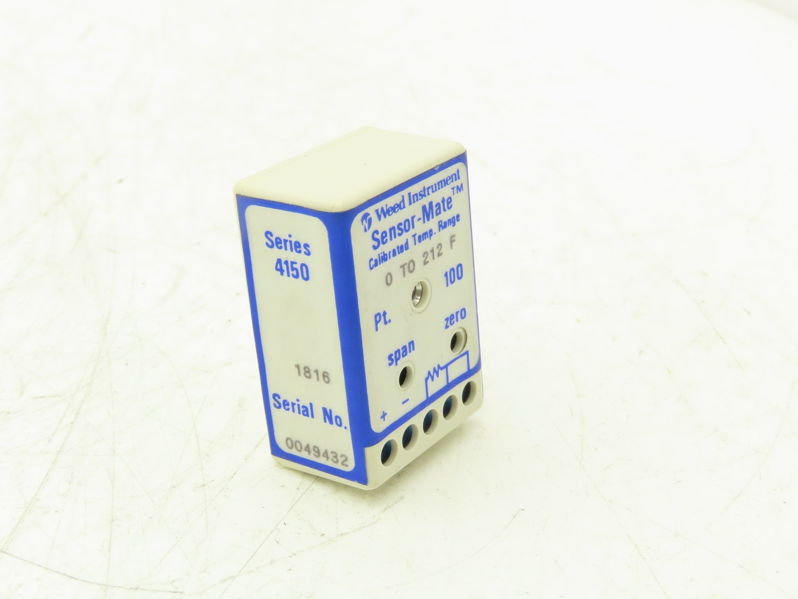 Weed 4150 Sensor-Mate Temperature Transmitter 0-212°F 12-40VDC 4-20mA