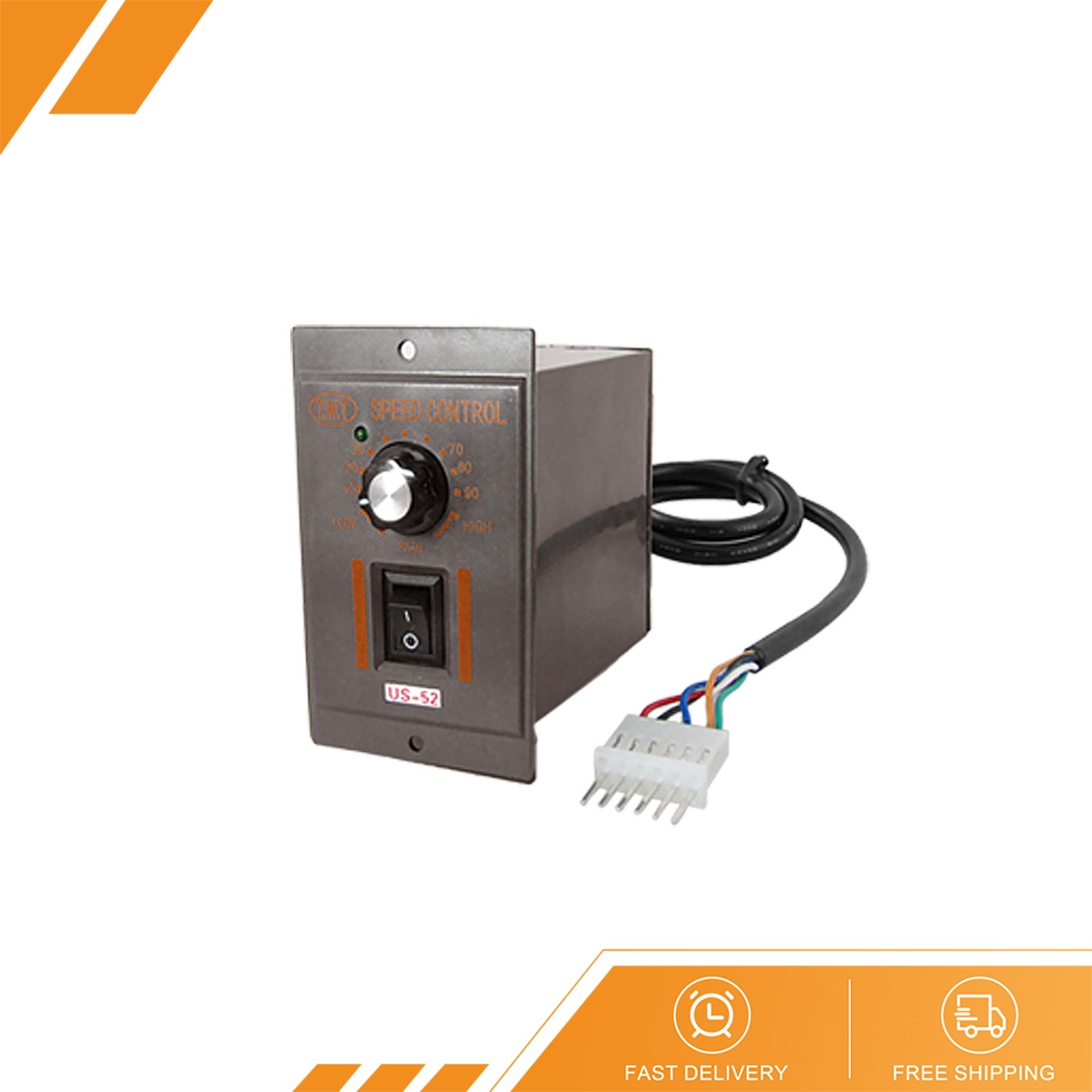 120W AC220V 6 Pins Motor Speed Control Switch US-52