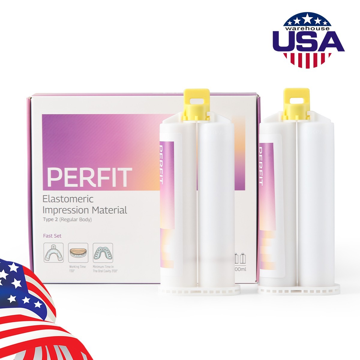 AZDENT Dental Elastomeric Impression Material Regular Body Fast Set Type 2