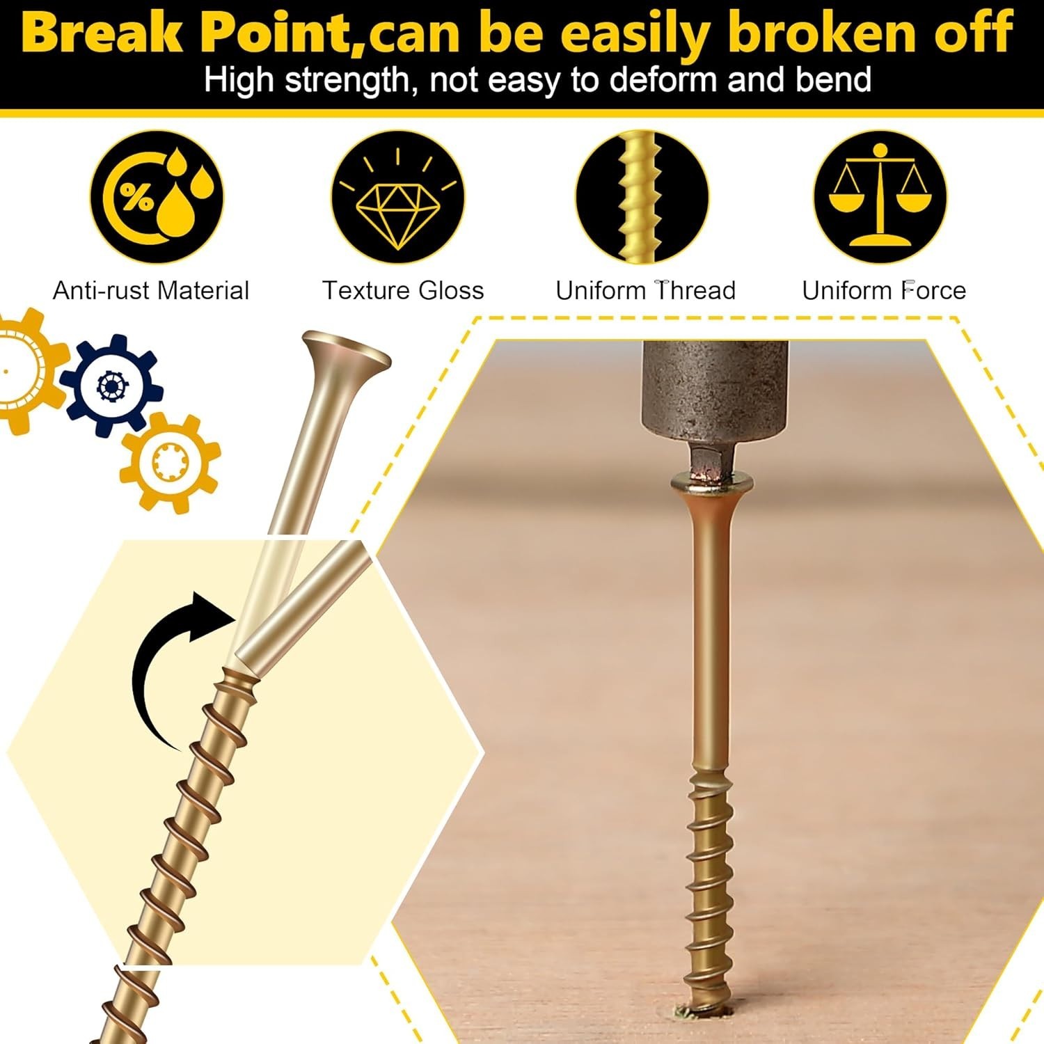 Durable 50 Pcs Floor Repair Kit: Eliminate Squeaks in Hardwood, Vinyl & Carpets