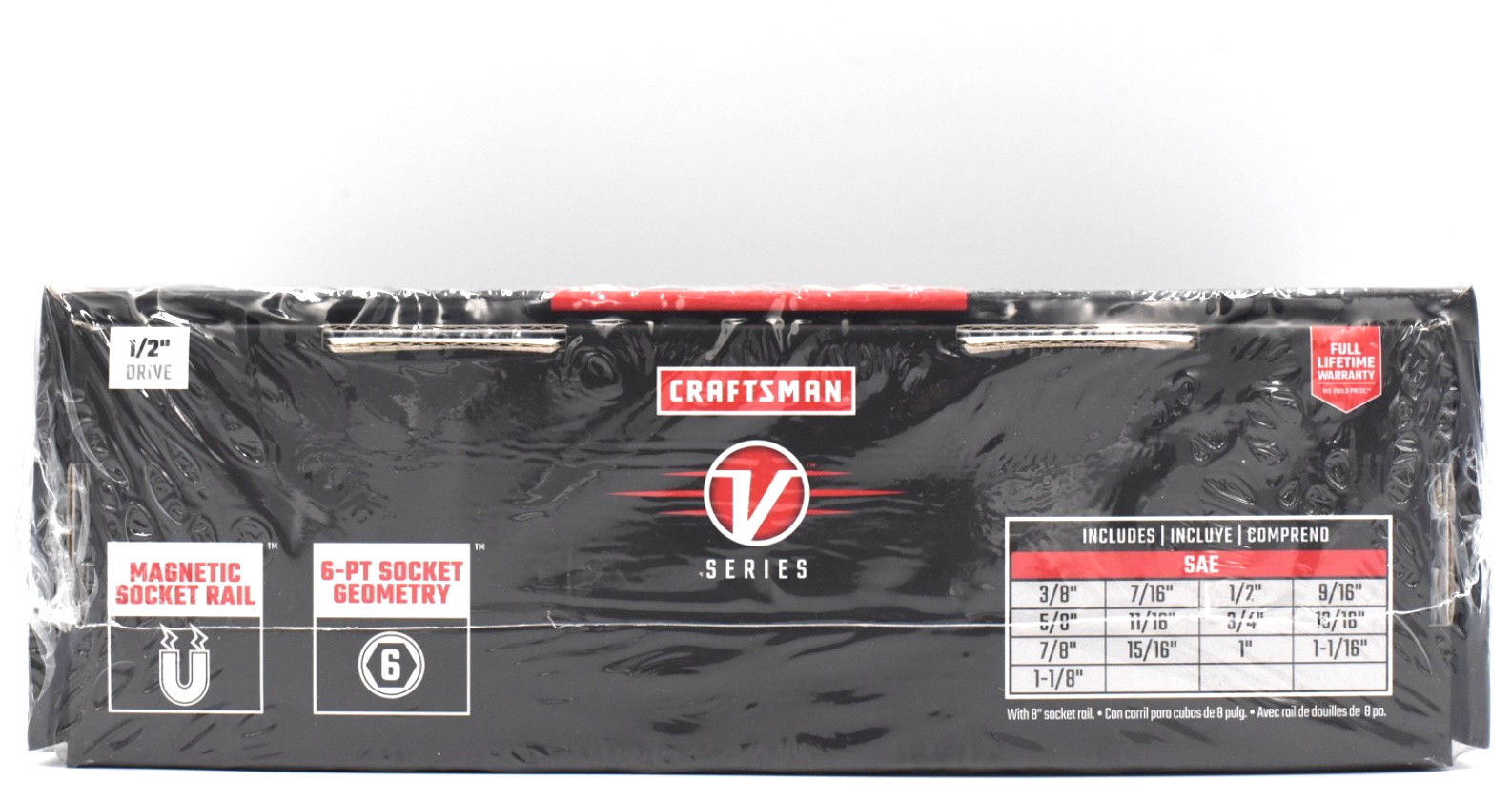 Craftsman CMMT17395V V Series 1/2in Drive 13pc SAE Deep Socket Set