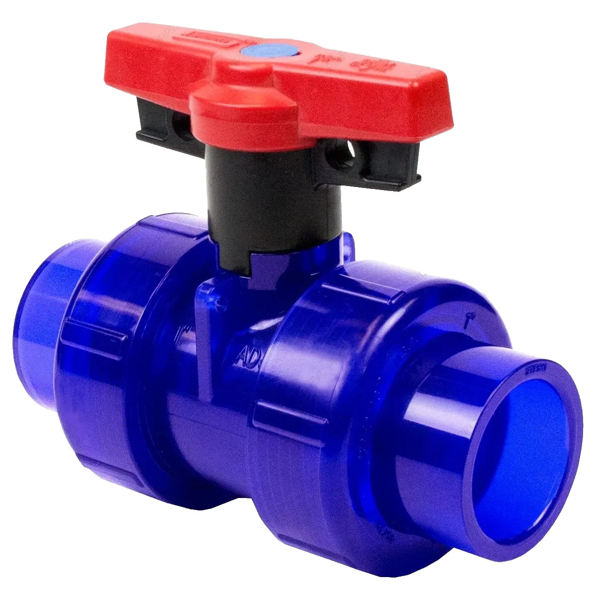 SPEARS 1829010BL 1″ FPT and/or Socket True Union Ball Valve PVC-LE, T-Handle