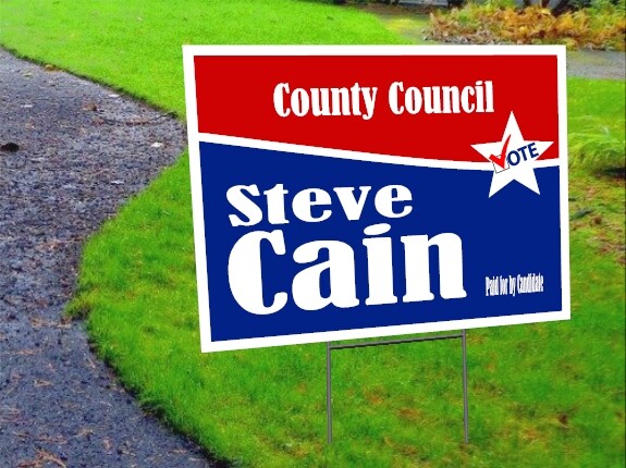 2 Pack – Custom Yard Signs-18×24-Full Color Design-Double Sided-Stakes Optional
