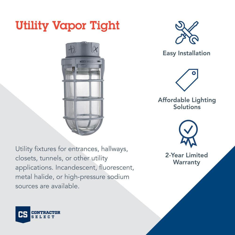 150w Incandescent Utility Vapor Tight Ceiling Mount Fixture