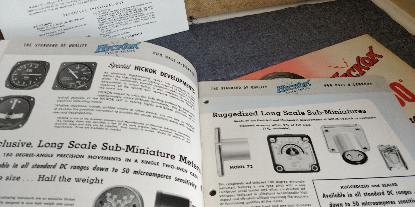 1960 Hickok Catalog No. 39 ~ Electrical Indicating Instruments + Price List +++