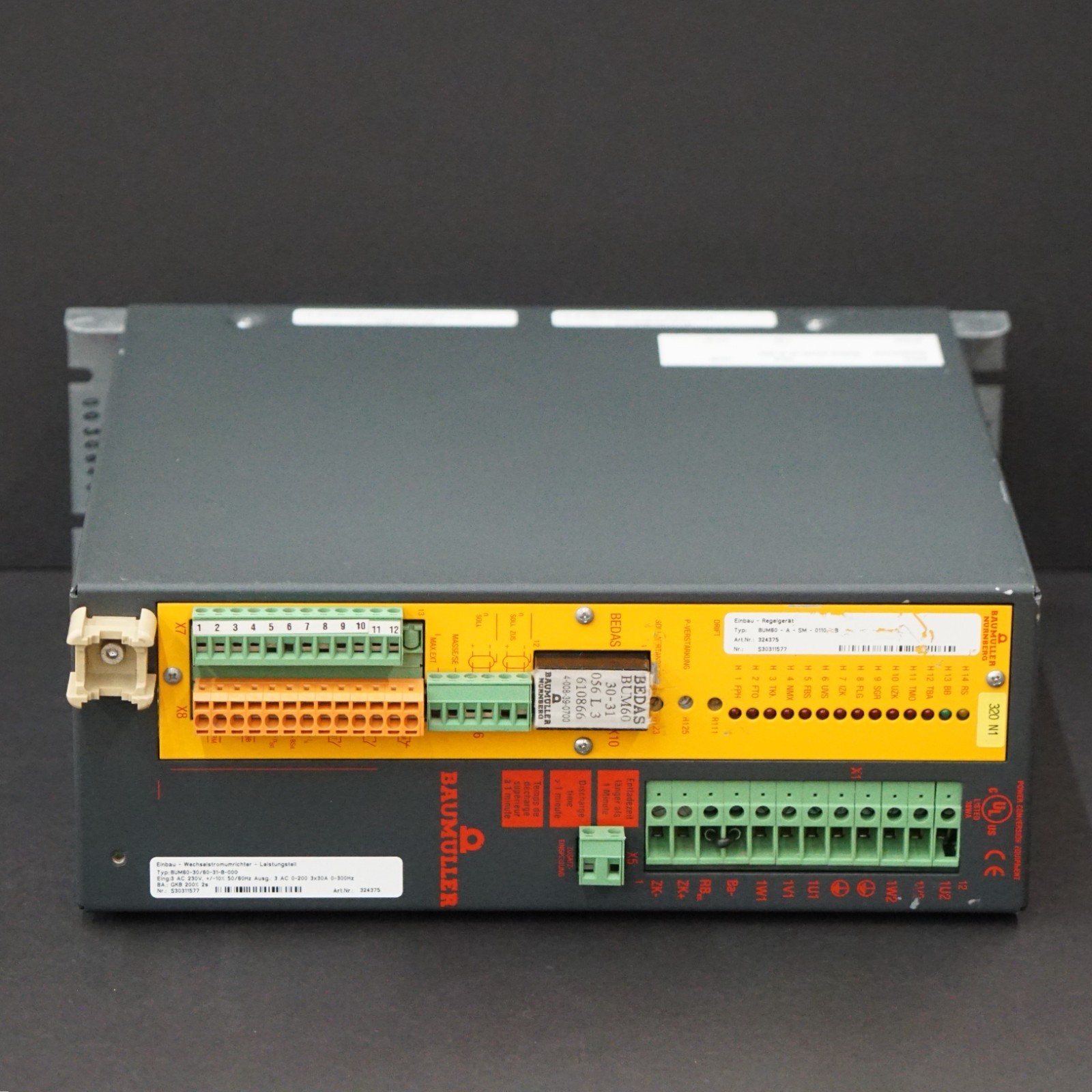 BAUMULLER BUM60-30/60-31-B-000 Servo Drive Amplifier BUM60-A-SM-0110-B